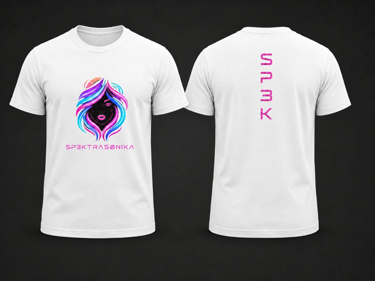 Sp3ktraSønika Medusa premium tee — mens, white, portrait print
